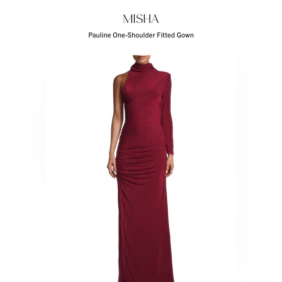 MISHA Pauline Gown in Port size 4– worn once - Picture 7 of 11